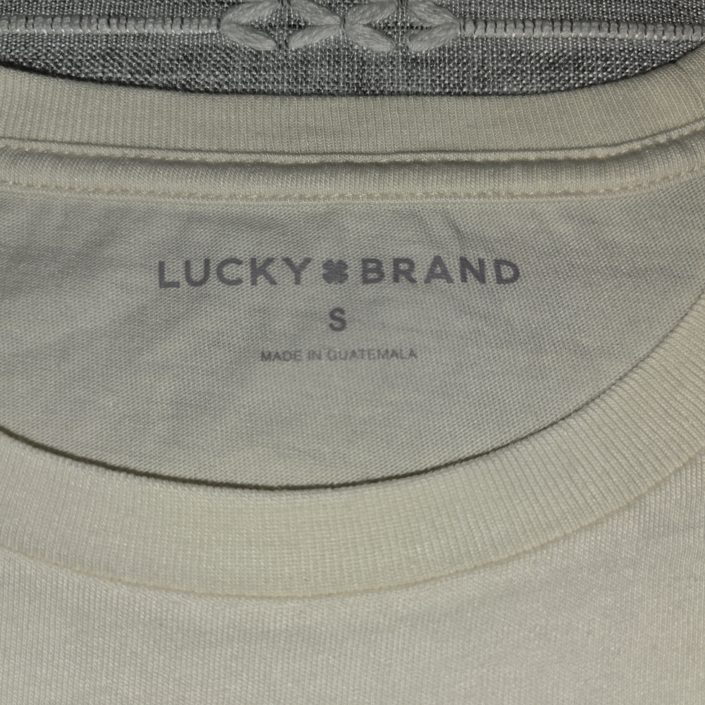 Lucky Brand Cream Queen of Cocktails Graphic Tee, Small, NWT - Picture 5 of 5
